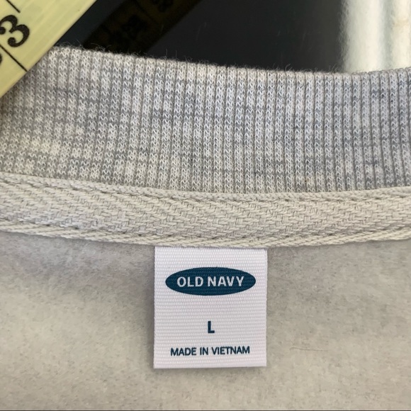 OLD NAVY grey crop sweatshirt - Picture 9 of 11